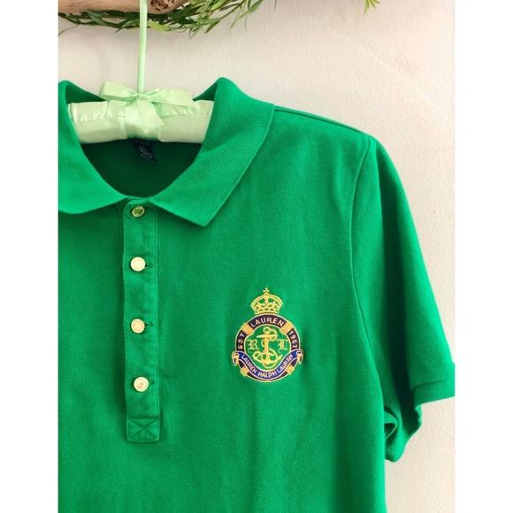Bright Emerald Vintage Ralph Lauren Polo - Picture 2 of 6